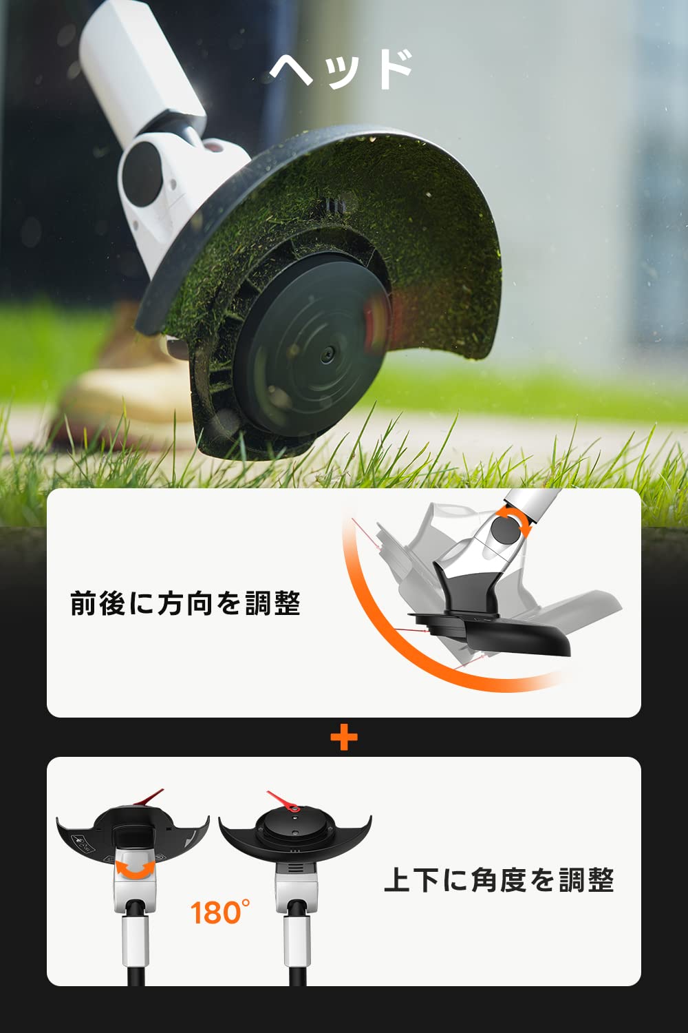Amazon.co.jp: Litheli 充電式草刈機 草刈り機 コードレス Type-C 充電