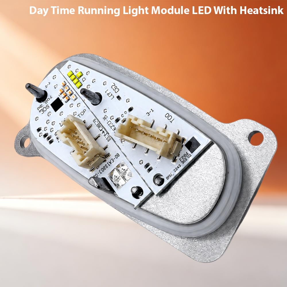 Riloer Modulo di controllo luci diurne LED DRL con dissipatore di calore Indicatore di direzione compatibile con Seat Leon 2020–2024 Tarraco 2019–2024 5FJ941475 Sinistra