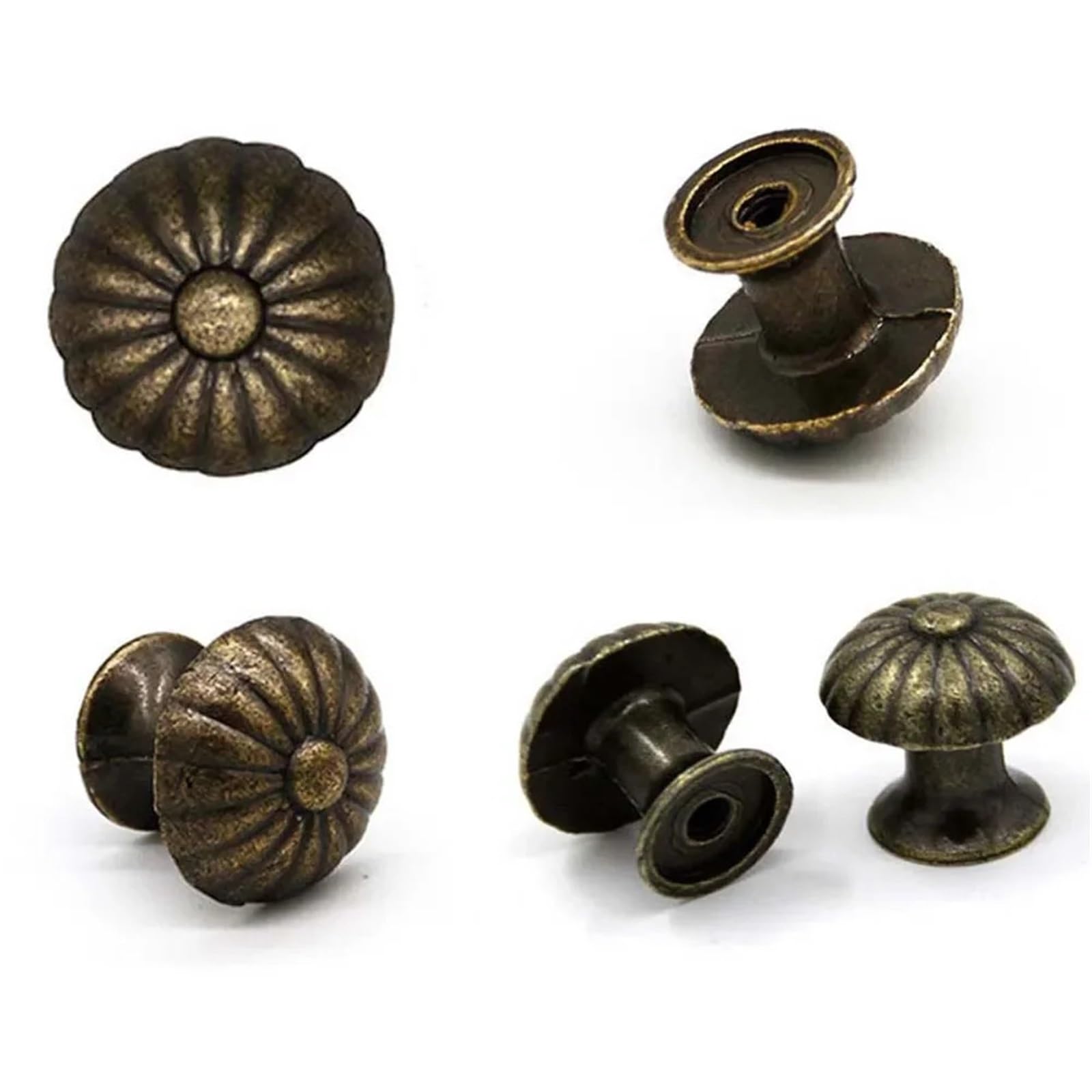 LSNNMU 8Pcs Vintage Cabinet Cupboard Wardrobe Dresser Pull Handle Door Knob Drawer Handles Furniture Hardware Wooden Jewelry Box Knobs for Cupboard