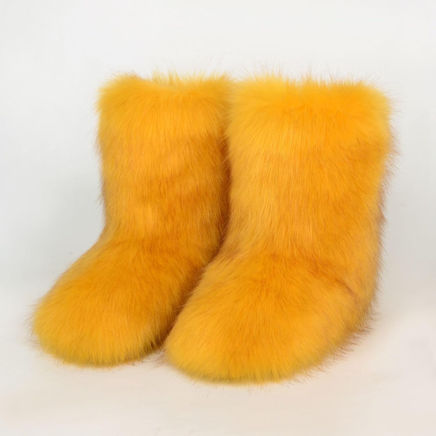 Girls Fluffy Furry Snow Boots Faux Fur Winter Warm Outdoor Boots - Image 8
