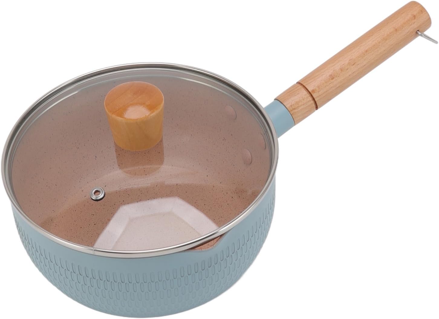 Sauce Pan for Induction Gas Stove Stockpots Steamers Kitchen Dining Saucepans 18Cm/Blue