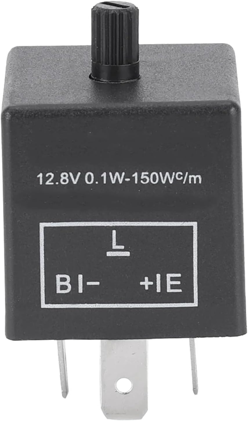 1Pc 3Pin Car LED Light Flasher Relay Turn Signal Rate Control Blinker Relay 12.8V 0.1-150W for Automobile Lamp Tool Accessories