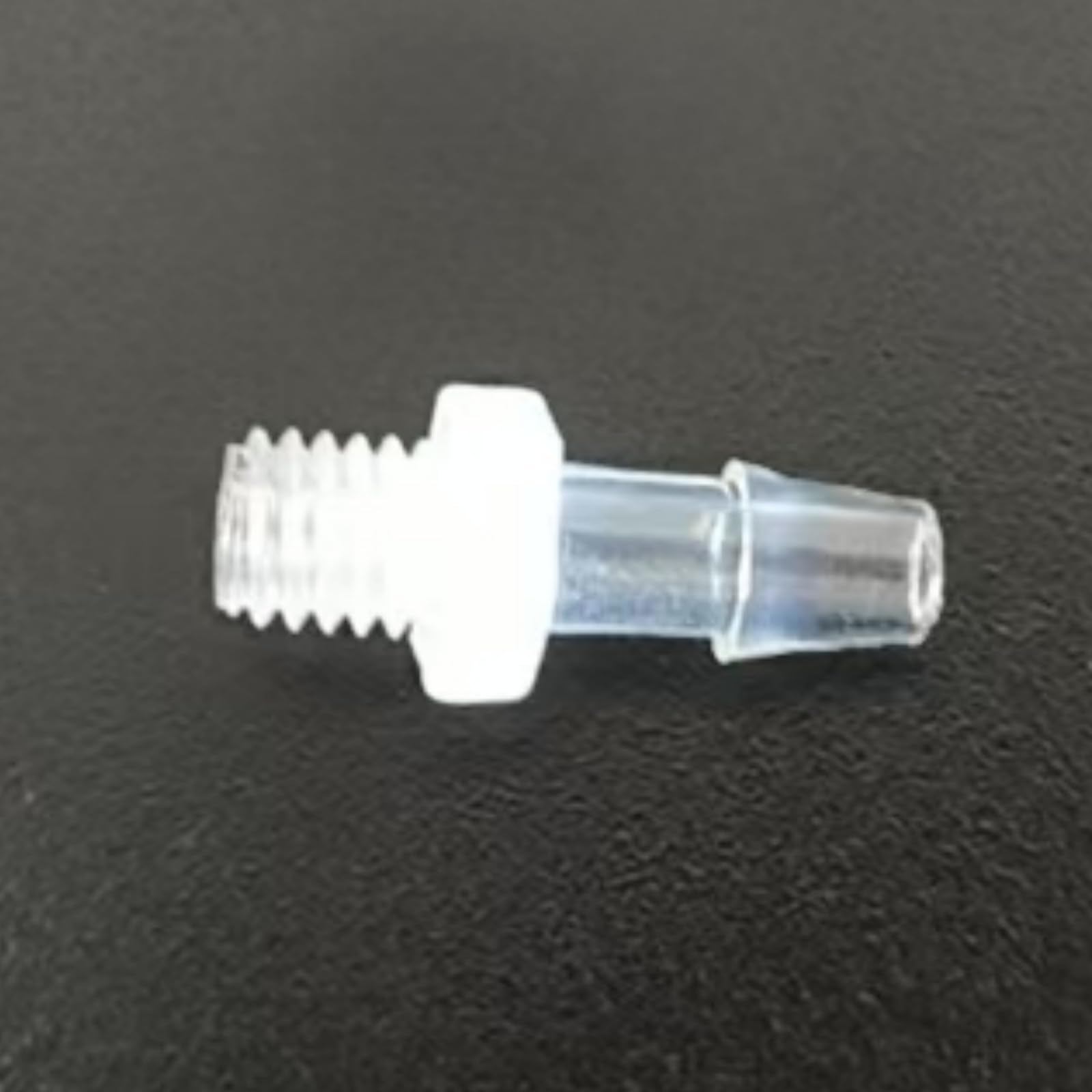 Accesorios de manguera de plástico – Adaptador de rosca macho 10-32UNF para laboratorio y maquinaria de alimentos – 50 piezas reutilizables (2,4 mm 3/32 pulgadas)
