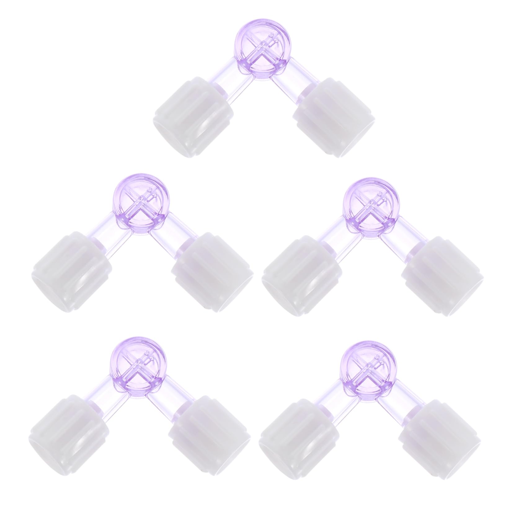 FUNOMOCYA 5pcs Disposable Two-Way Valve Pill Liquid Mixer Medical Liquid Mixing Tool Liquid Mix Tool Blender Medicine Mixing Tool Stirrers Medical Solution Mixer Two Way Liquid Mixers Abs