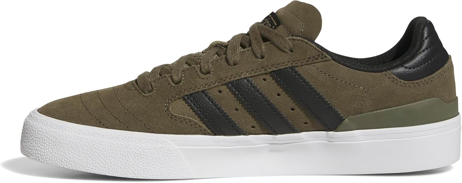 adidas Men's Busenitz Vulc II Skate Shoes - Olive/Core Black, Size: 13.5 - Image 5