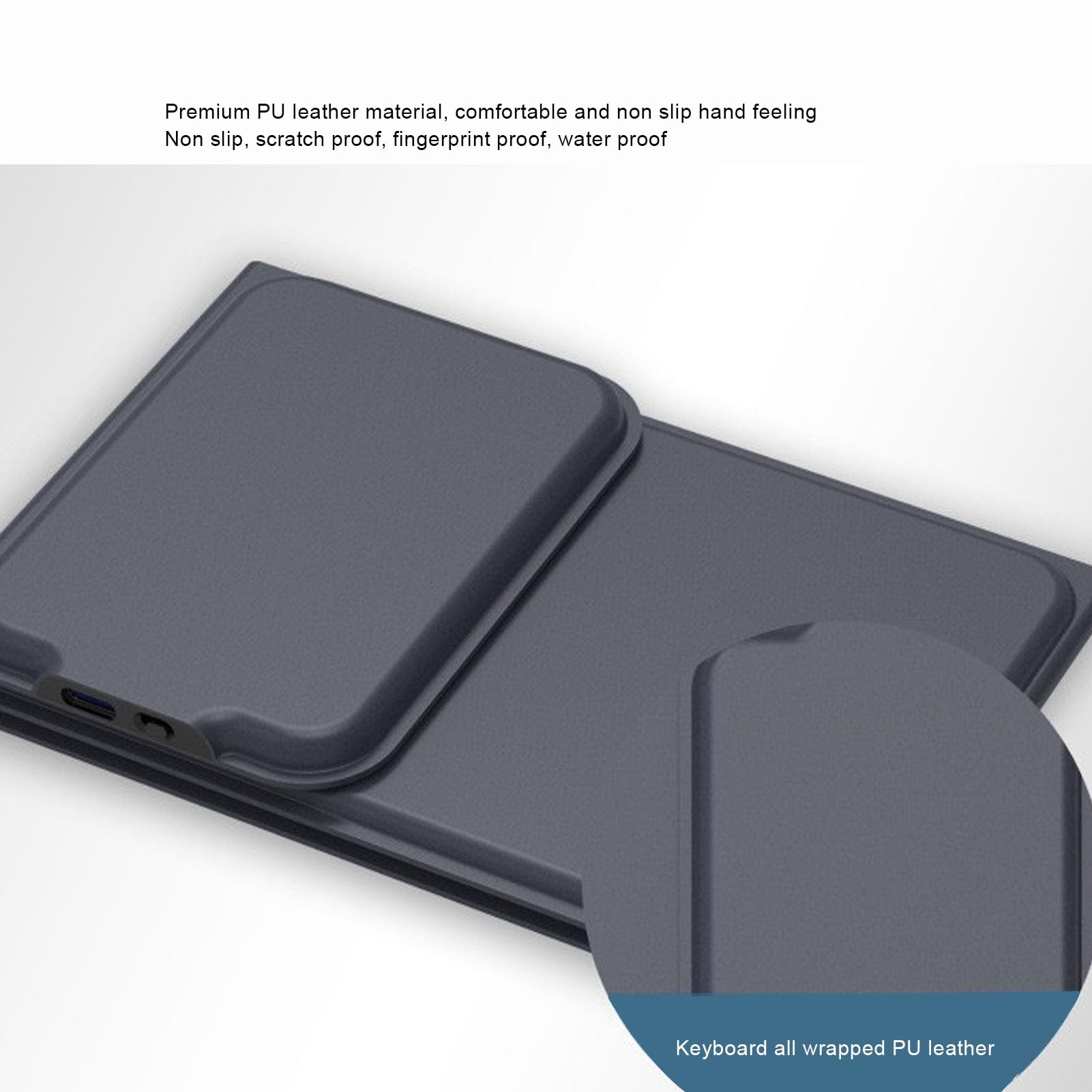 Tosuny Tastiera Bluetooth Pieghevole con Touchpad e Tastierino Numerico, Tastiera Wireless Portatile, USB C Ricaricabile, Ultra Sottile e Silenziosa, Tastiere Pieghevoli da Viaggio