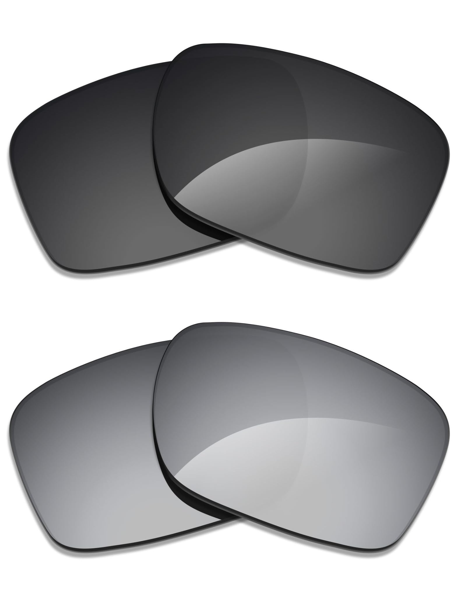 Alphax 2 pares de lentes polarizadas de substituição para óculos