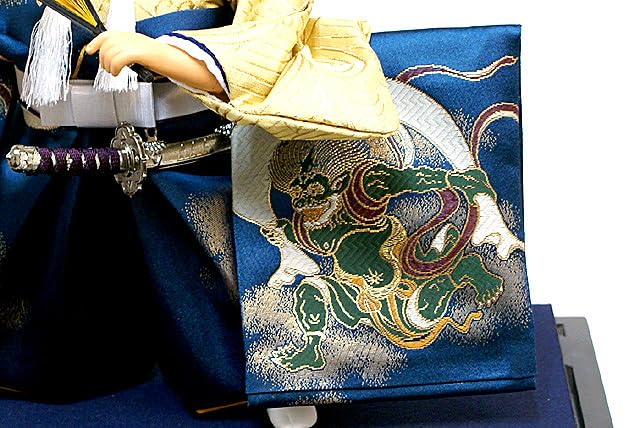 Amazon | 【五月人形】久月作 子供大将「風神 兜差」武者人形ガラス