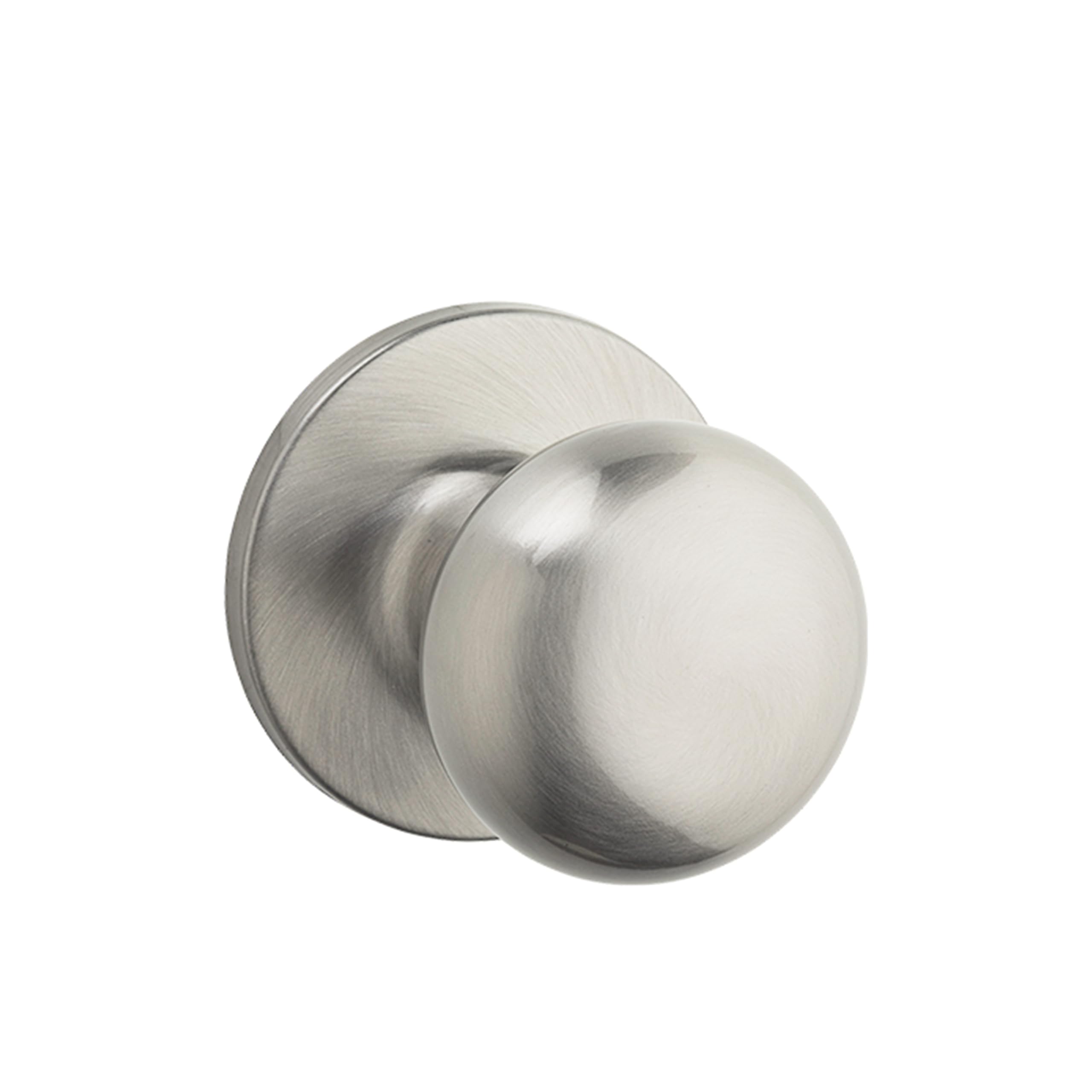 Safe Lock, Athens Knob, Single Side Dummy for Closet, Satin Nickel Finish