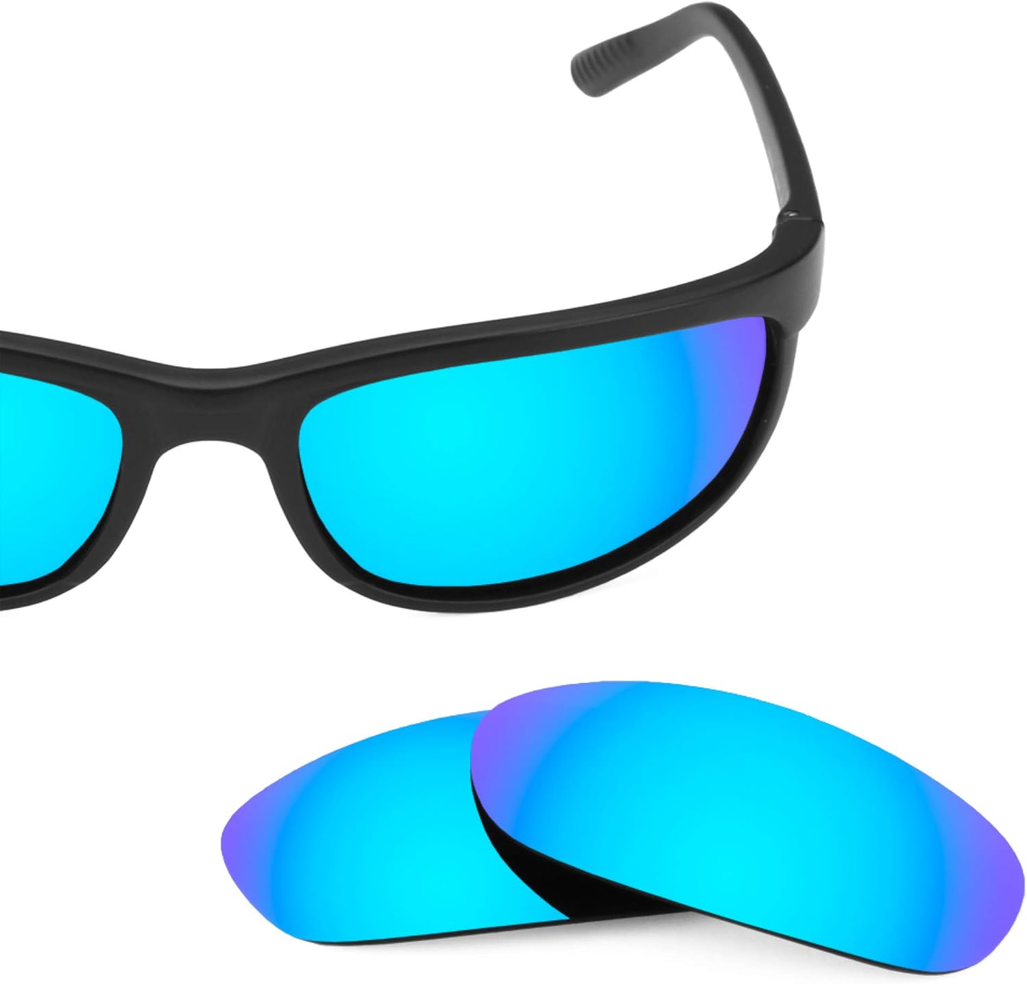Revant Replacement Lenses for Ray-Ban Predator 2 RB2027 62mm Sunglasses, UV Protection, Anti-Scratch and Impact Resistant, Elite Polarized Ice Blue Mirrored