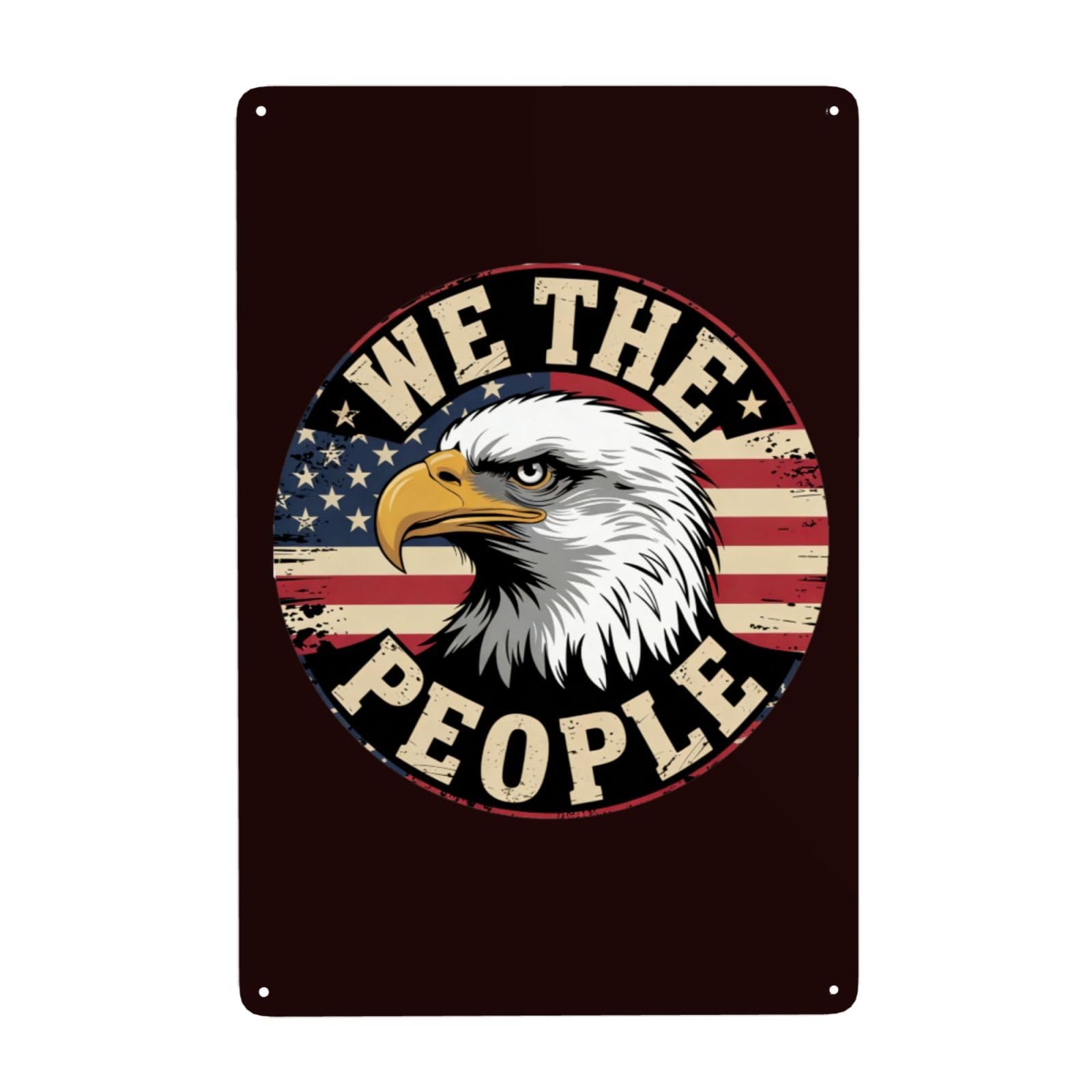 Kwqdozf As Pic Happy Usa 250Th Anniversary Vintage Tin Sign Home Decor 8X12 Inches, Retro