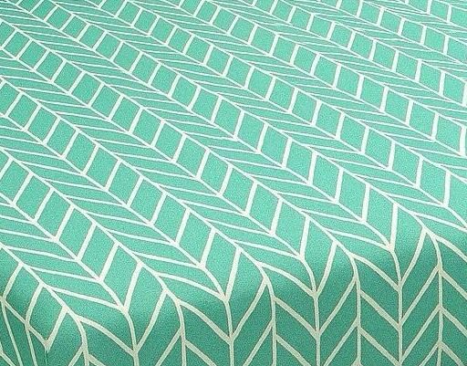 Image of DECOR2ADMIRE 300 TC Premium Glace Cotton Solid Lines Pastel Shades Bedsheet for Double Bed with 2 Pillow Covers for Home (Solid Zig-Zag Green, Double 90 inch x 100 inch)