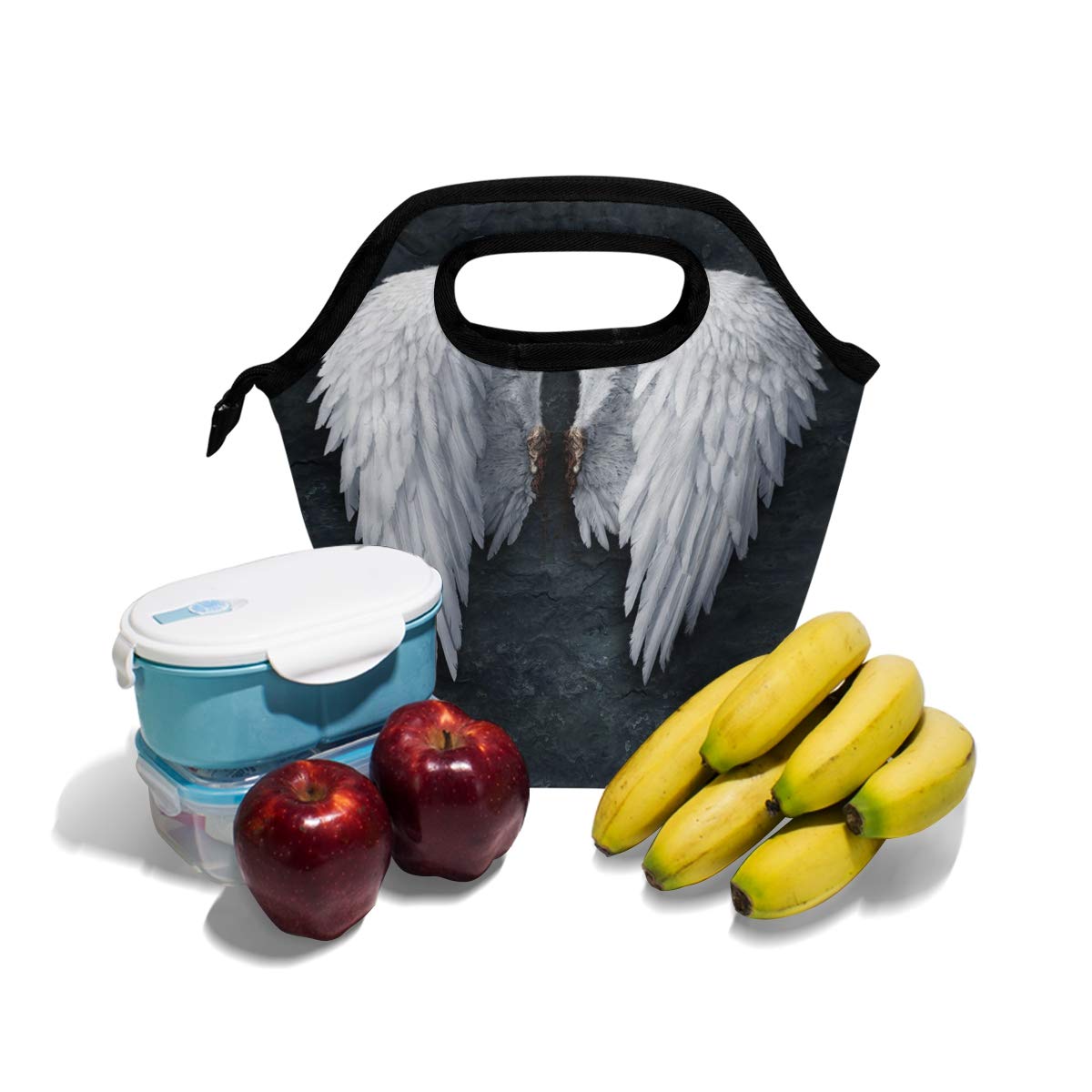 Lianchenyi Brisé Ailes D'ange Cooler Chaud Avec Sacs à Lunch Boîte à Lunch Pour L'école Portable Repas Sacs à Main à Nourriture Sac Pour Pique-nique