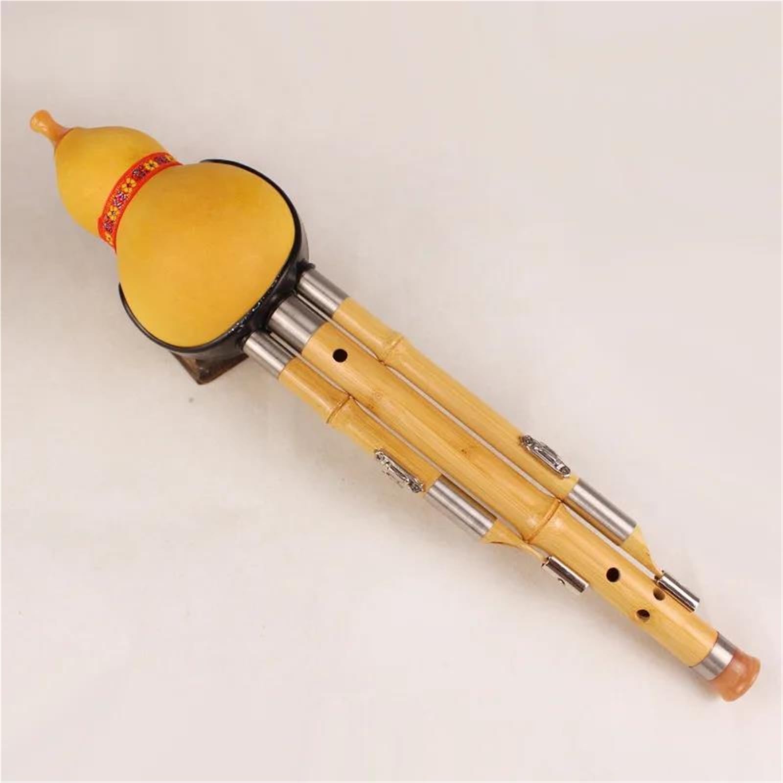 Instrumento De Flauta Hulusi Instrumento Musical Chino Hecho A Mano Hulusi Con Bolsa De Almacenamiento C/Bb Key Folk Instrumento Musical(Up N-Bb)