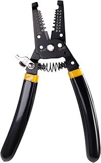 SIXWOOD 7in Wire Stripper 10-22 AWG Cutter Crimper, Copper Wire Stripping Tool And Multi-Function Hand Tool，Professional H...
