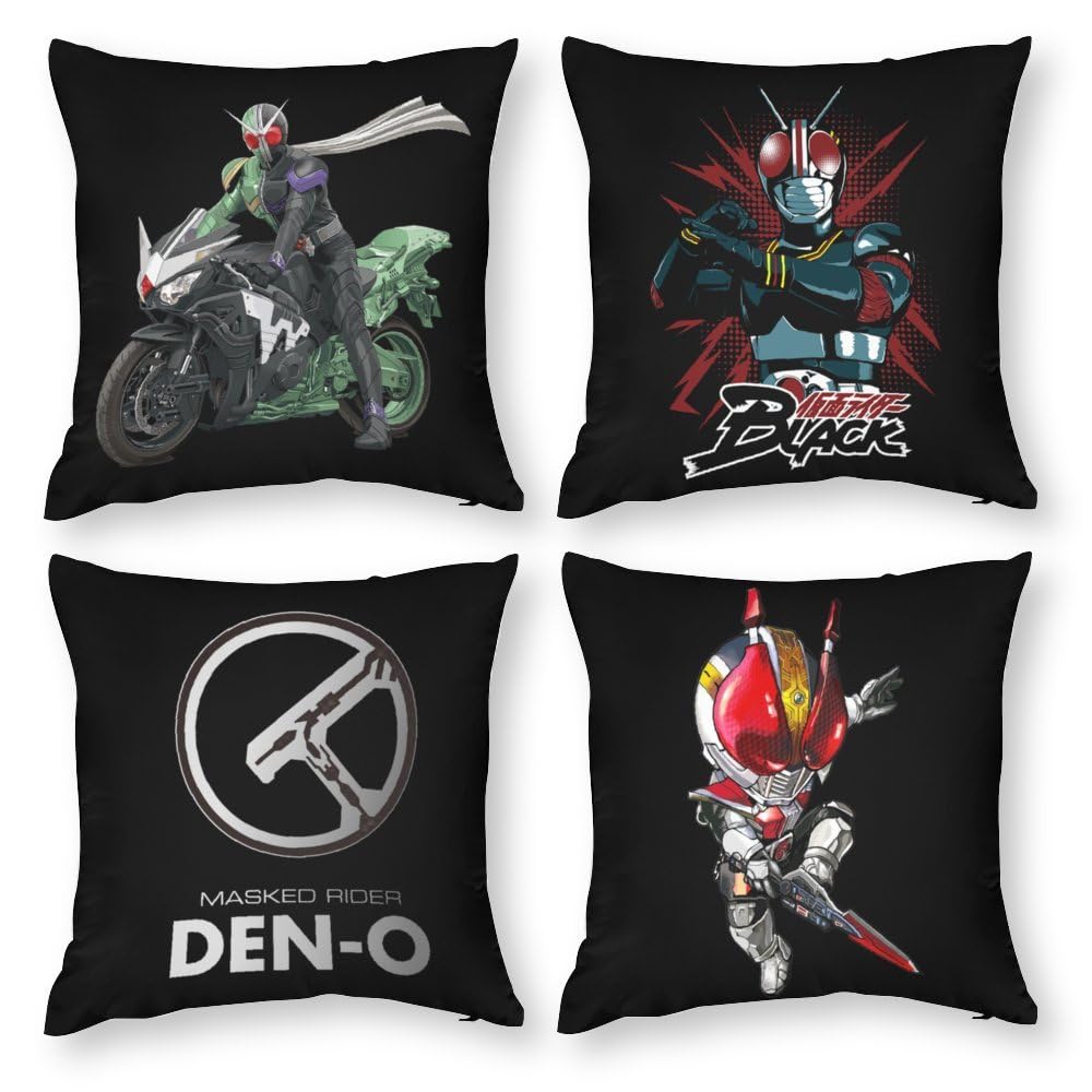 Amazon.co.jp: 枕カバー 4枚セット クッションカバー 仮面ライダー