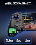 Bluetooth Mobile Game Controller for Nintendo Switch 2 & iOS & Android & Tablets, Wireless Gamepad Grip with Hall Effect Trigger Joystick, Ergonomic Phone Controller for iPhone, iPad Pro, Samsung