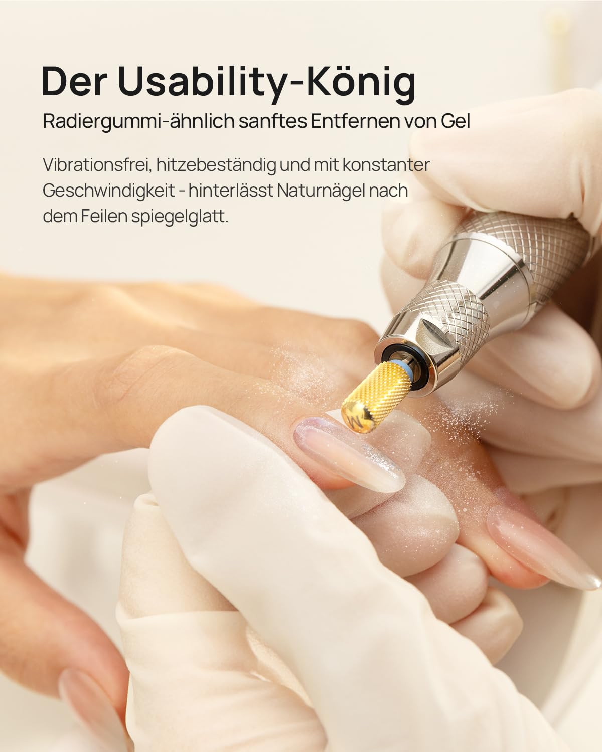 Nagelfräser für Gelnägel – O NAIL Maniküre Pediküre Set 50000 U/min, LCD-Display, Fräsaufsätze, Smart Control, Kabelloses & Salon-Qualität für Acryl-Gel-Nägel, für Stylisten, Nailartists