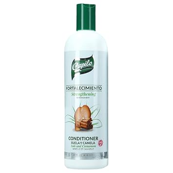 Capilo Sole & Cinnamon Strengthening Detangling Conditioner Moisturizing, Sulfate-Free Hair Conditioner for Women & Men, Ideal for Curly, Dry, Fine, or Damaged Hair, 16oz