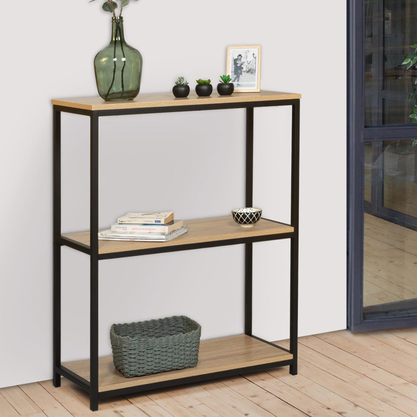 IDMarket – Regal für Eingangsbereich, Industrie-Design