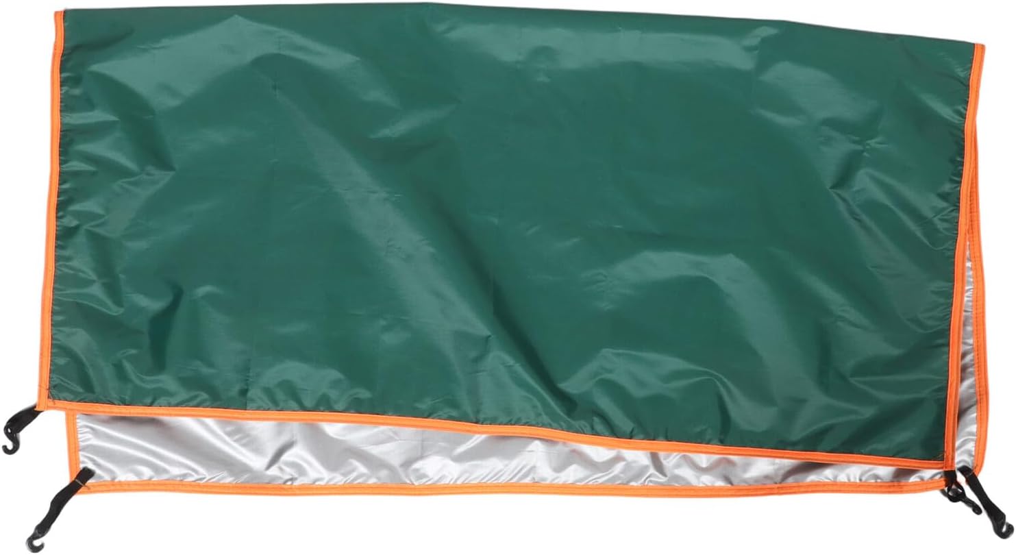 Waterproof Tent Rain Cover 110x110cm Lightweight Canopy Replacement Cover Green Portable Shelter for Hiking Camping Outdoor Adventures
