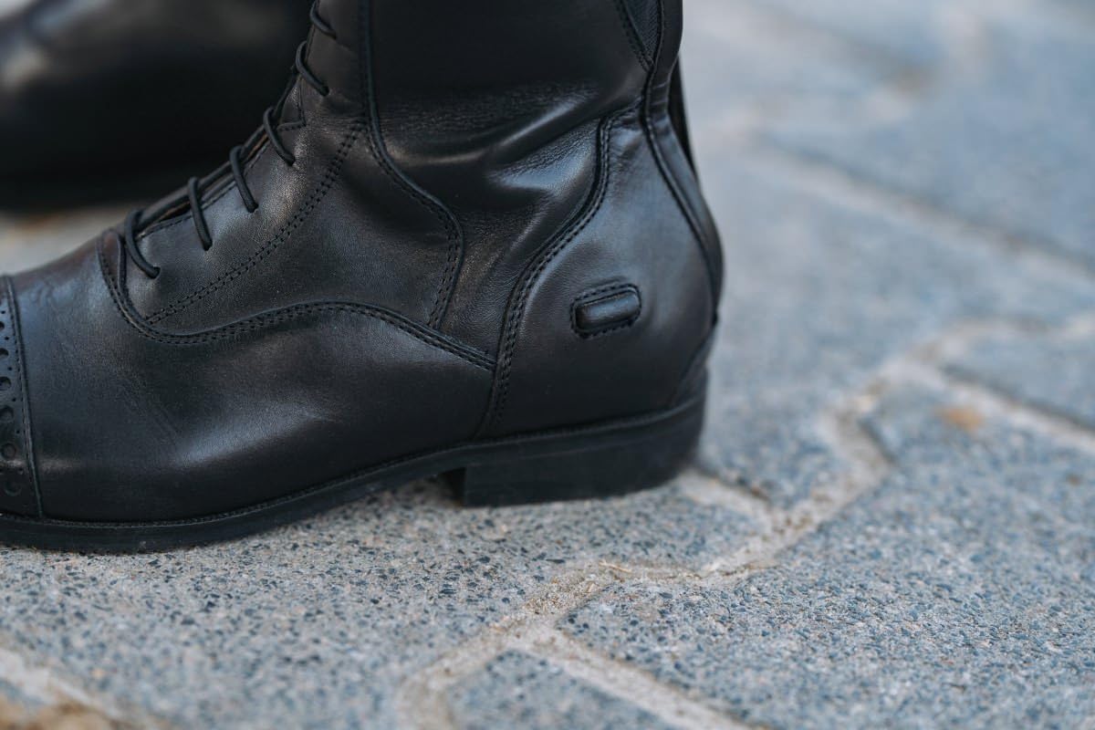 SUEDWIND FOOTWEAR Leder Reitstiefel für Damen Florentina Tall – Lederstiefel zum Reiten – Stiefel mit Schnürung, Lederfutter, YKK© Zipper & Ortholite©-Einlegsohle – schwarz - Gr. 38-40