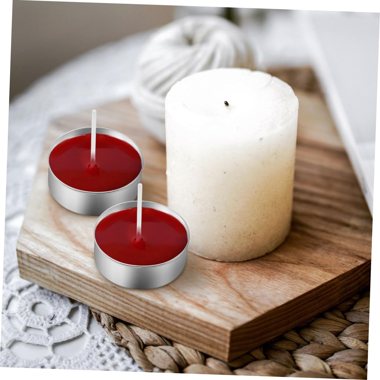 Angoily Tazze Di Alluminio Per Candele Portacandele Per Lumini Da Tè Set Di Stoppini Per Candele Forniture Per Fabbricazione Di Piccole Tazze in Alluminio Per Da Tè in