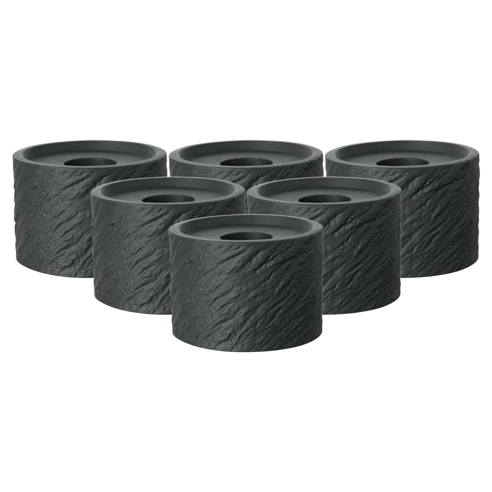 Candeliere Villeroy & Boch Manufacture Rock - Porcellana Premium Effetto Ardesia - Nero - 6,5x6,5x5 Cm - Foto 11