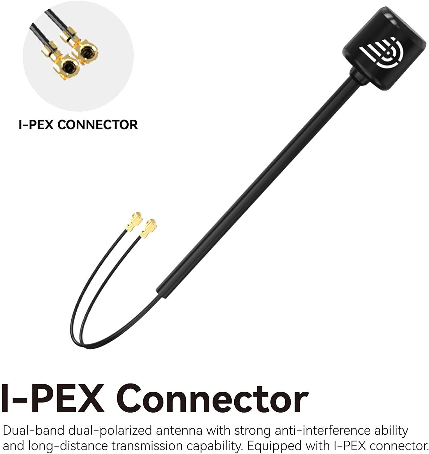 Antenna FPV di ricambio compatibile con l'unità DJI O3 Air -2 pezzi