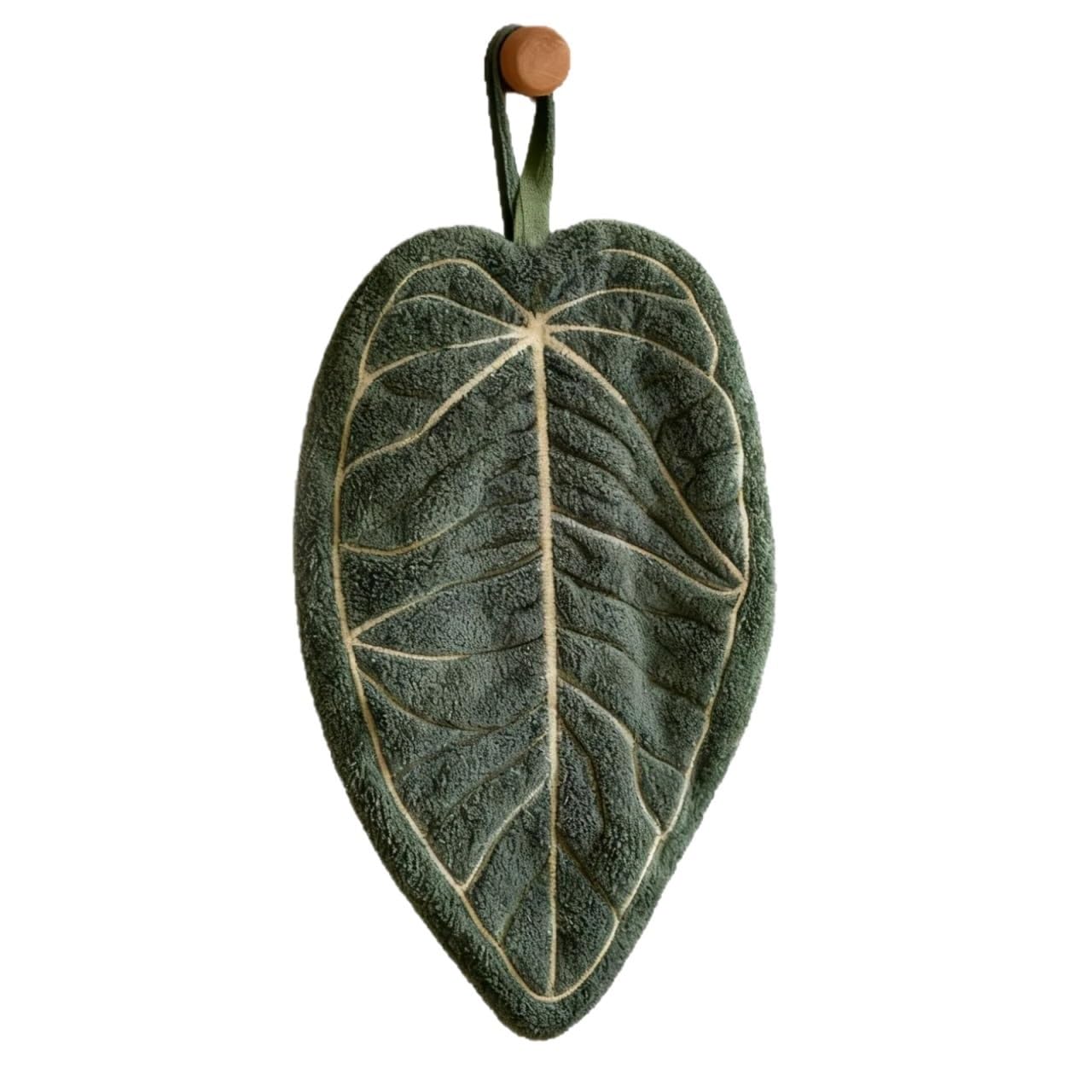 PPdingding 2pcs Cute Plant Leaf Hand Towel - Thick and Creative Kitchen & Bathroom Towels for Home Decor(Color5)