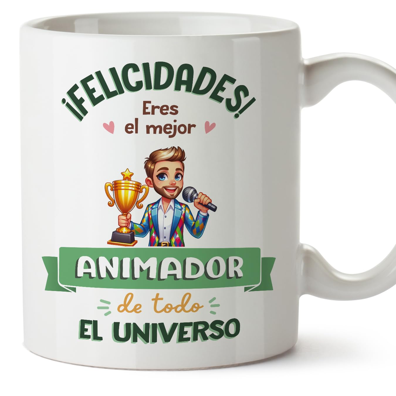 MUGFFINS Entertainer Man Mug - in Spanish - Mejor Universo Trofeo - Funny Gift for Colleagues - Ceramic 11oz Mug — image 1