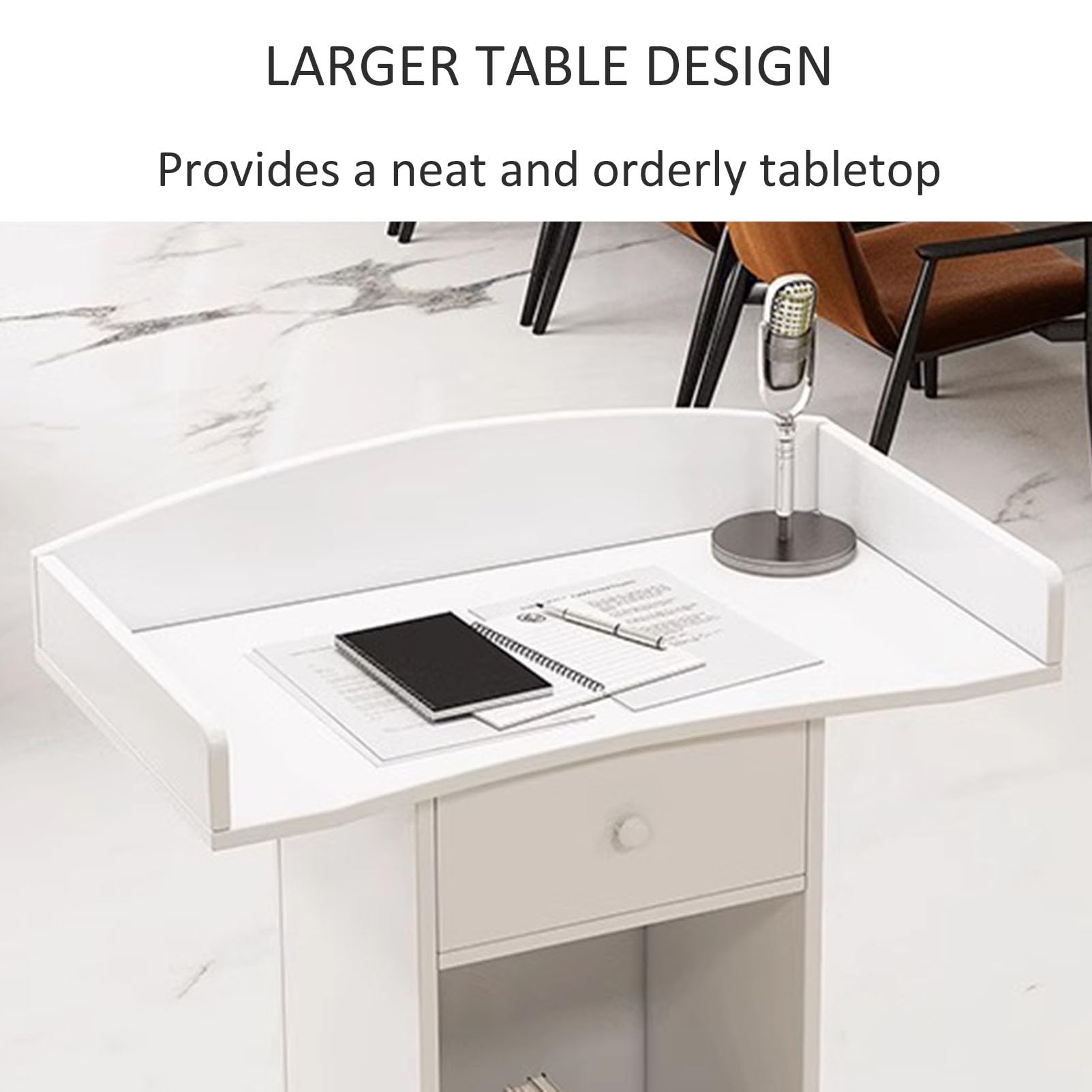 Adjuble Wooden Podium nd - Escritorio portátil para bodas, eventos y ceremonias - Plataforma de presentación Sp - Mesa de bienvenida ideal para invitados