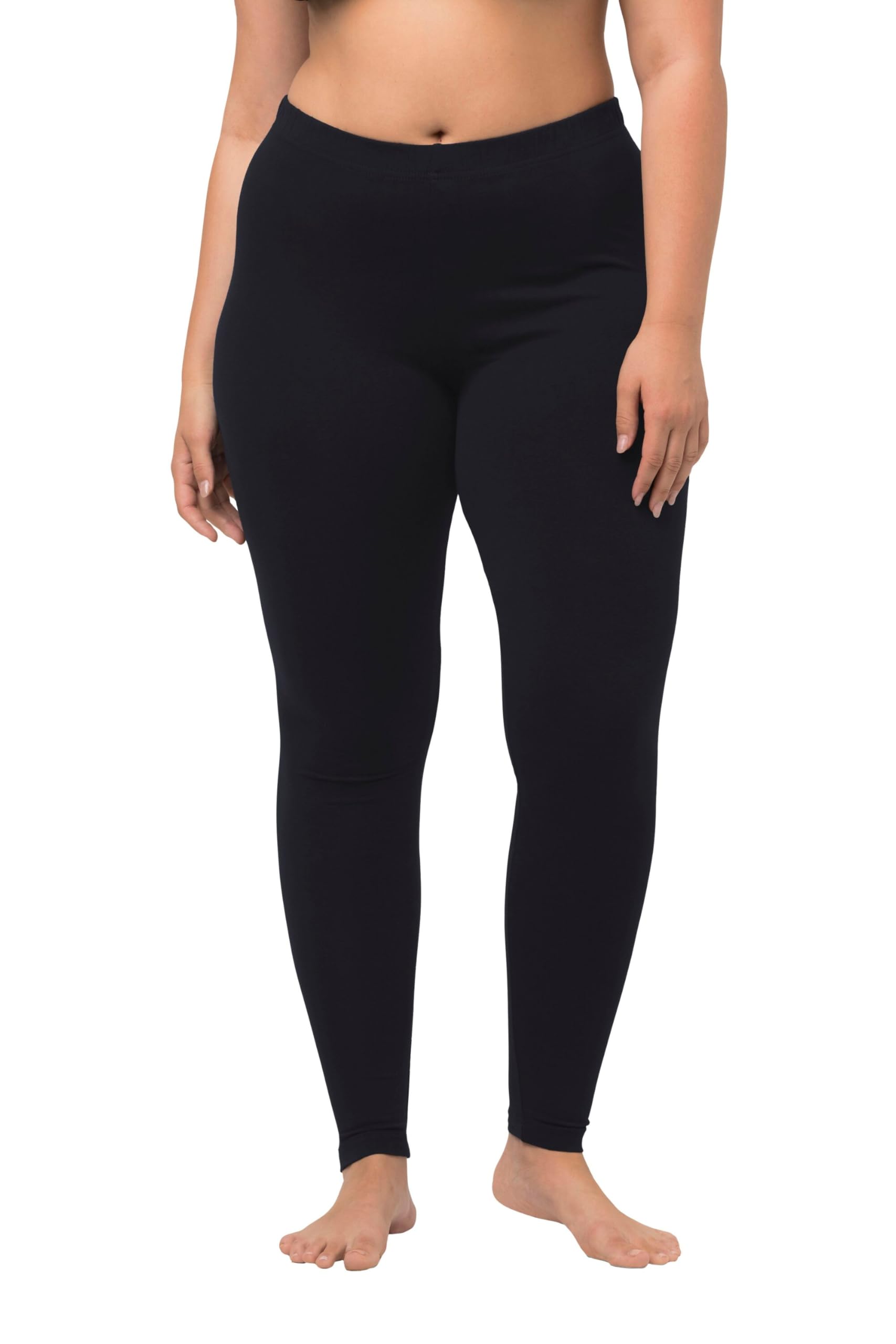 Ulla Popken Women's Plus Size Basic Comfort Fit Leggings Navy Blue 46+ 485548 71-46+