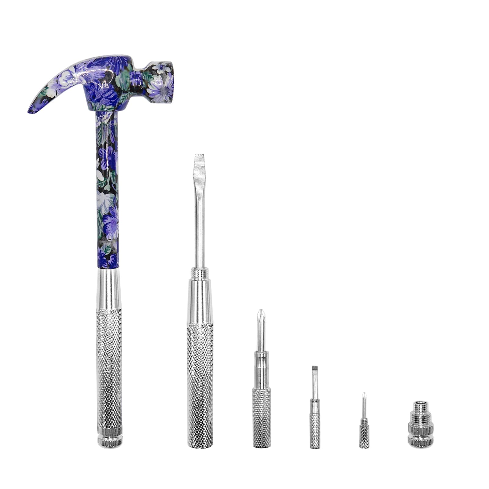 6-in-1 Floral Hammer Kit, Multifunctional Set with Cross & Flat