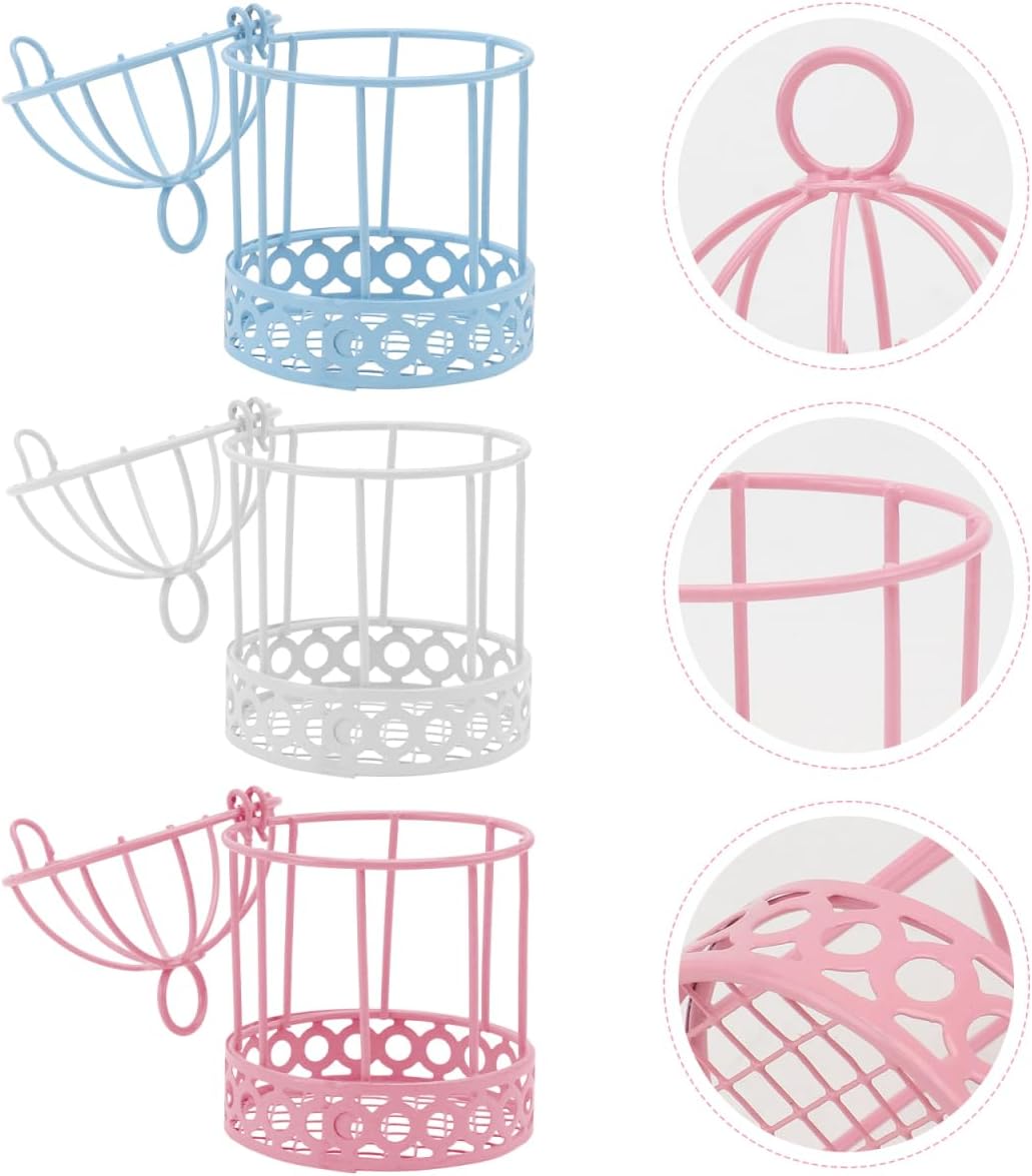 Decorative Bird Cages for Centerpiece Cage Floral Arrangement Mini Decoration Small Vase Decor Ative 9 Pcs Brand Iron Set Birdcages for Home Party 3.93x7.08x2.36 Inch