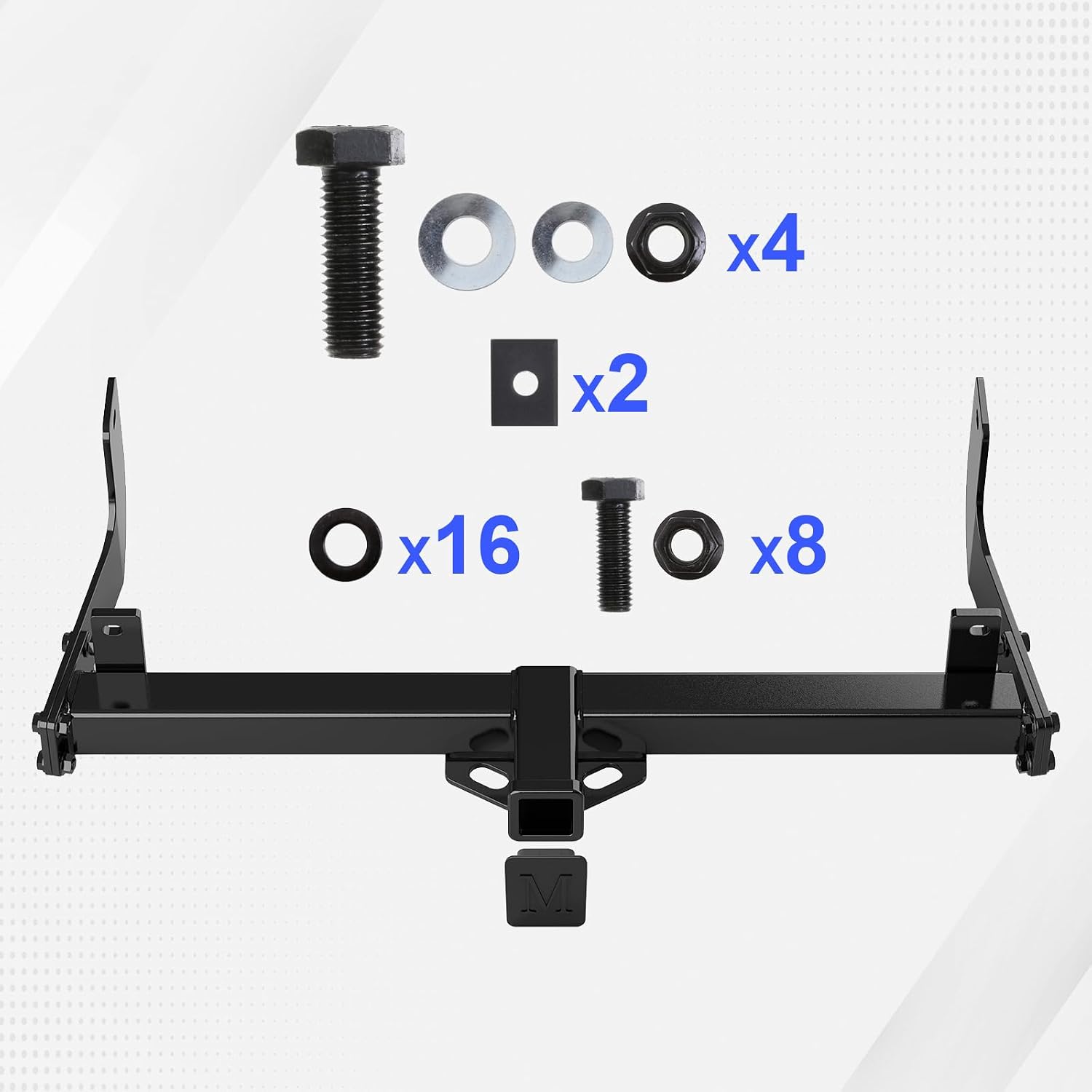 APS Rear Trailer Hitch, 2 inch Towing Hitch Receiver Class 3 Hitch Cover Included Compatible with Ford F-150 2009-2014
