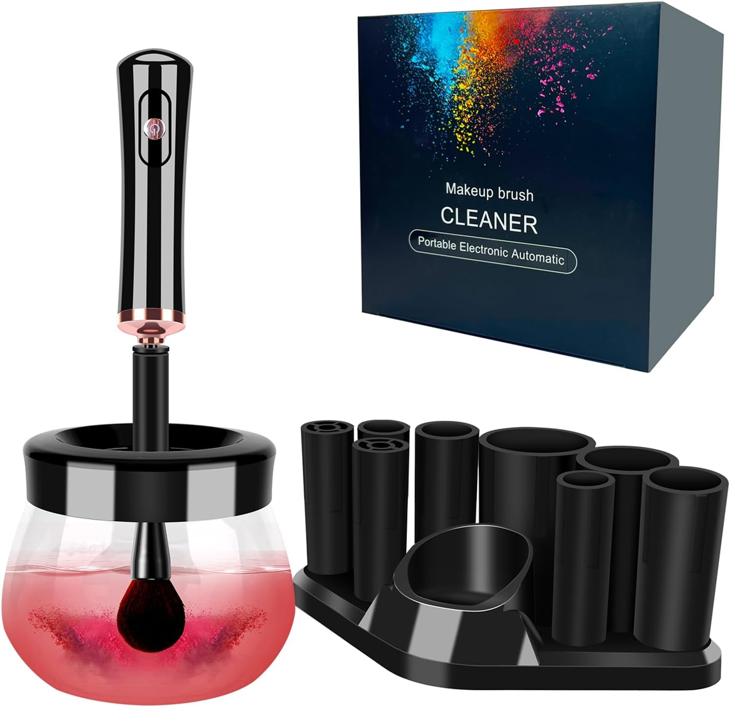 Makeup Brush Cleaner Dryer, Neeyer Super-Fast Electric Brush Cleaner Machine Automatic Brush Cleaner Spinner Makeup Brush Tools
