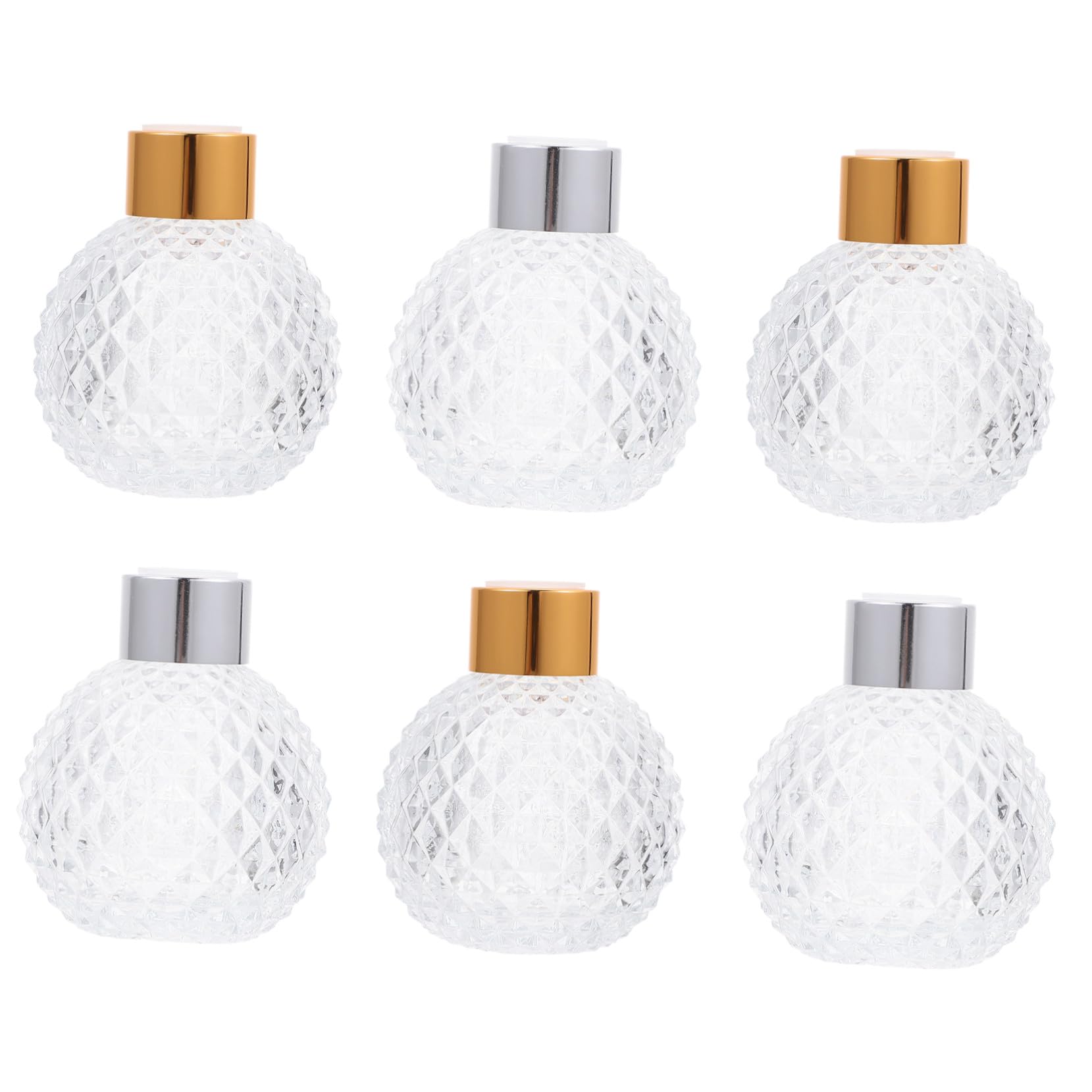 6 pezzi Boccette Profumo in Vetro Contenitori Trasparenti Riutilizzabili per Conservare Profumi Regalo Elegante per Amanti e Amici Colore Casuale Colore Casuale