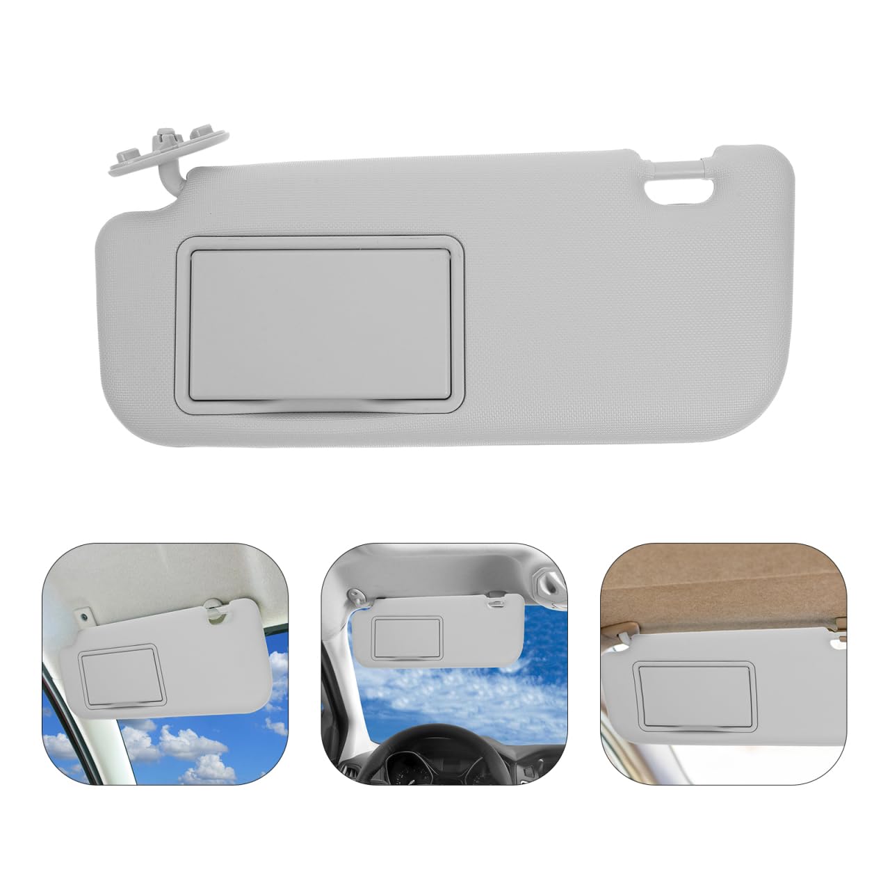Pare-Soleil CôTé Conducteur avec Miroir IntéGré Protection Anti-ÉBlouissement Pare-Soleil IntéRieur De Voiture Compatible Modèles Levin 2014-2018 14.37X6.50X1.77In
