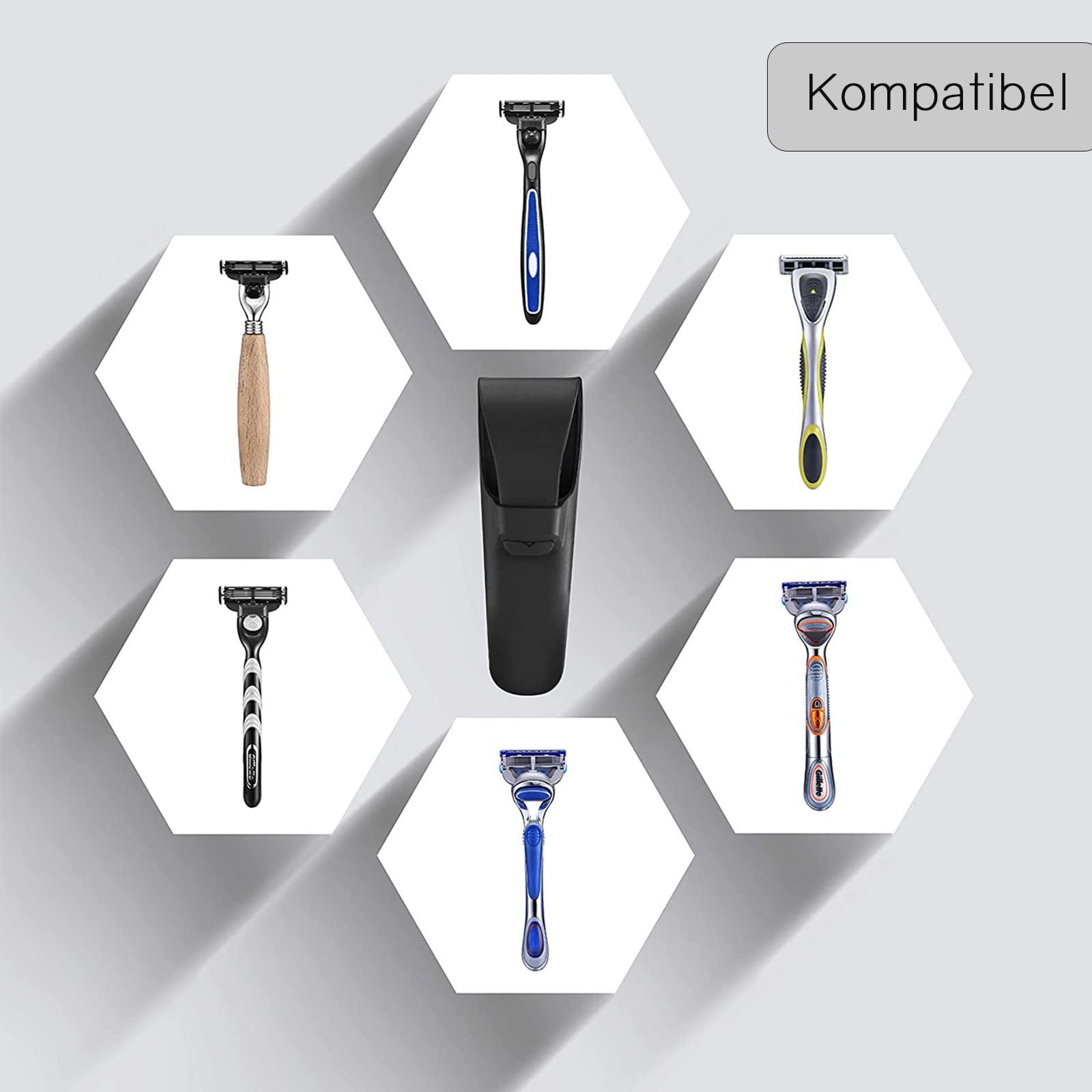 Etui podróżne na golarkę, Etui na golarkę, Przenośny silikonowy pokrowiec ochronny na golarkę, Etui podróżne na golarkę, Przechowywanie golarki, Etui na golarkę, Przechowywanie golarki, Idealne do