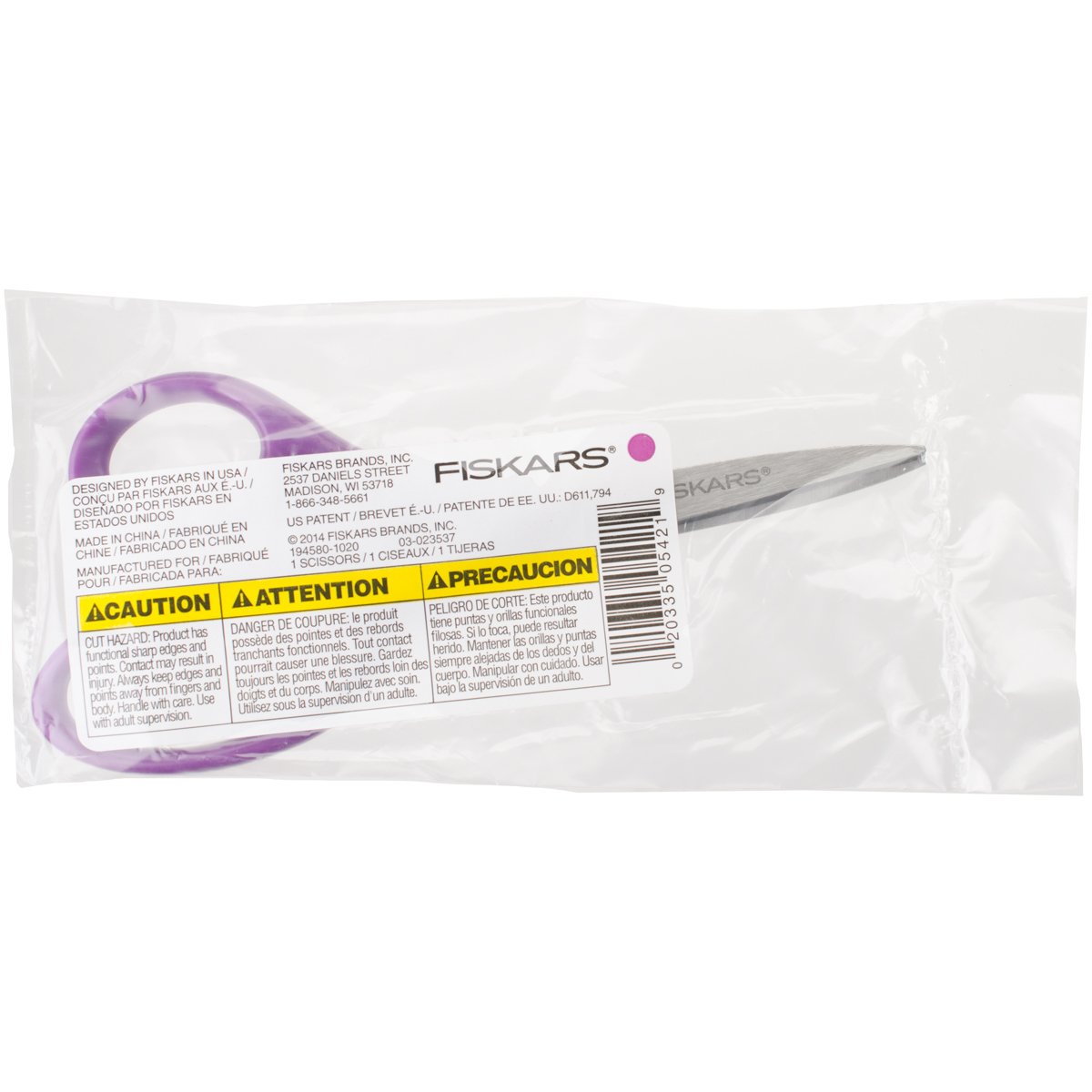 Fiskars Purple Student Scissor (194580-1020)