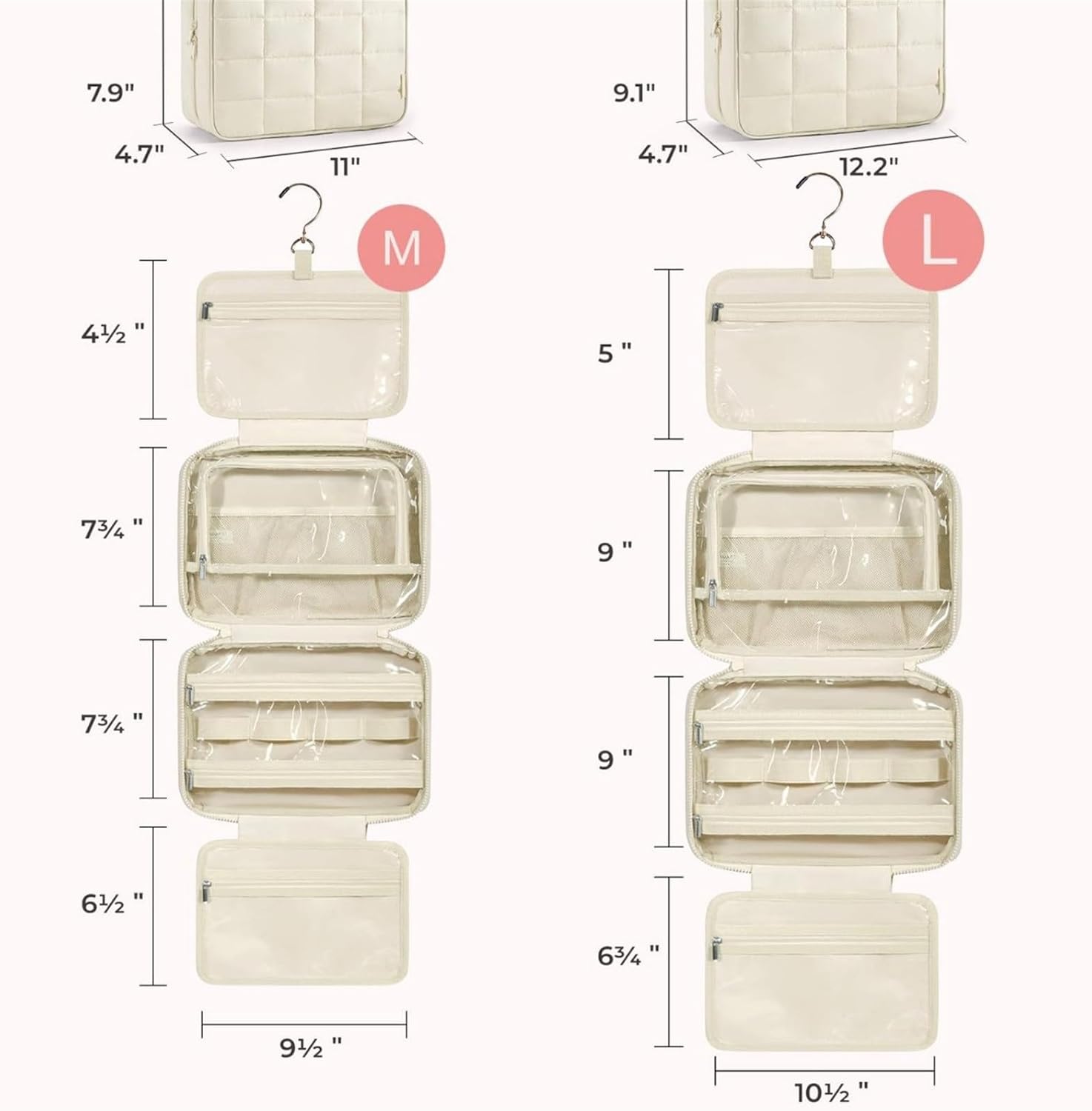 トイレタリーバッグ 吊り下げ 旅行用ウォッシュバッグオーガナイザー 吊り下げ式ウォッシュバッグ コスメバッグ 大容量 旅行 バッグ(