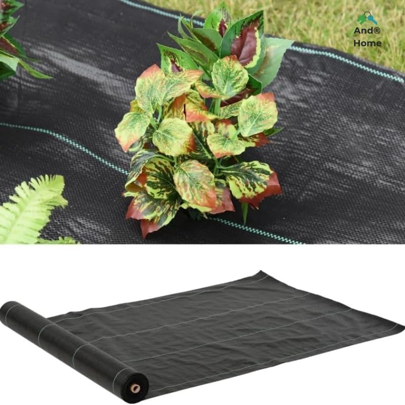 Telo Pacciamatura in Rotolo 2x25m - Anti Erbacce – Traspirante, Permeabile, Calpestabile e Drenante – Ideale per Orto, Giardino, Aiuole, Serre – Telo Pacciamatura Biodegradabile