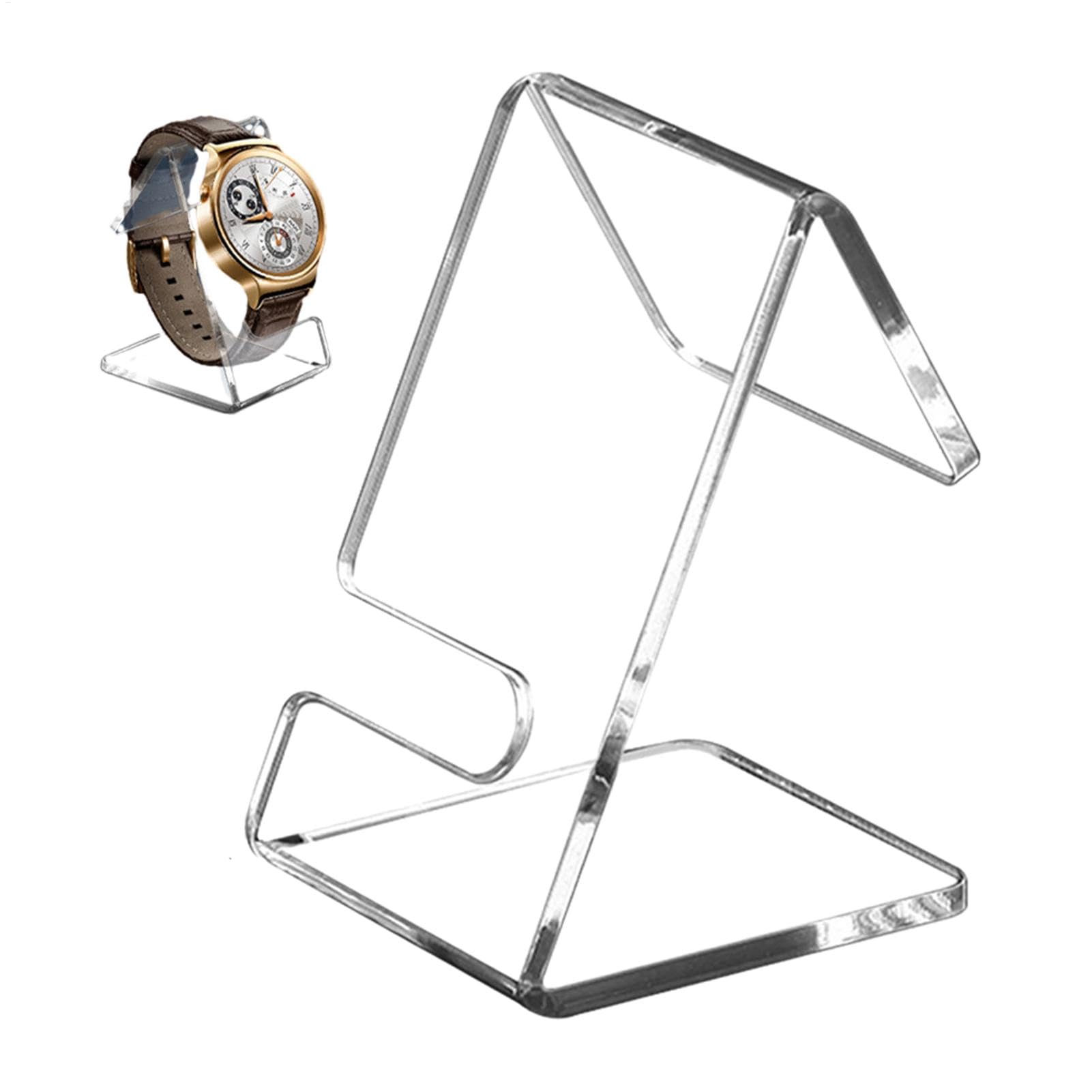 Supporto per orologi, supporto trasparente per esposizione di orologi e gioielli organizer, espositore per orologi, organizer per gioielli per orologi, bracciali, controsoffitto da tavolo, torre per