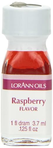 LorAnn Raspberry SS Flavor, 1 botella de dram (0.0125 fl oz - 0.1 fl oz - 1 cucharadita) - Paquete de 12