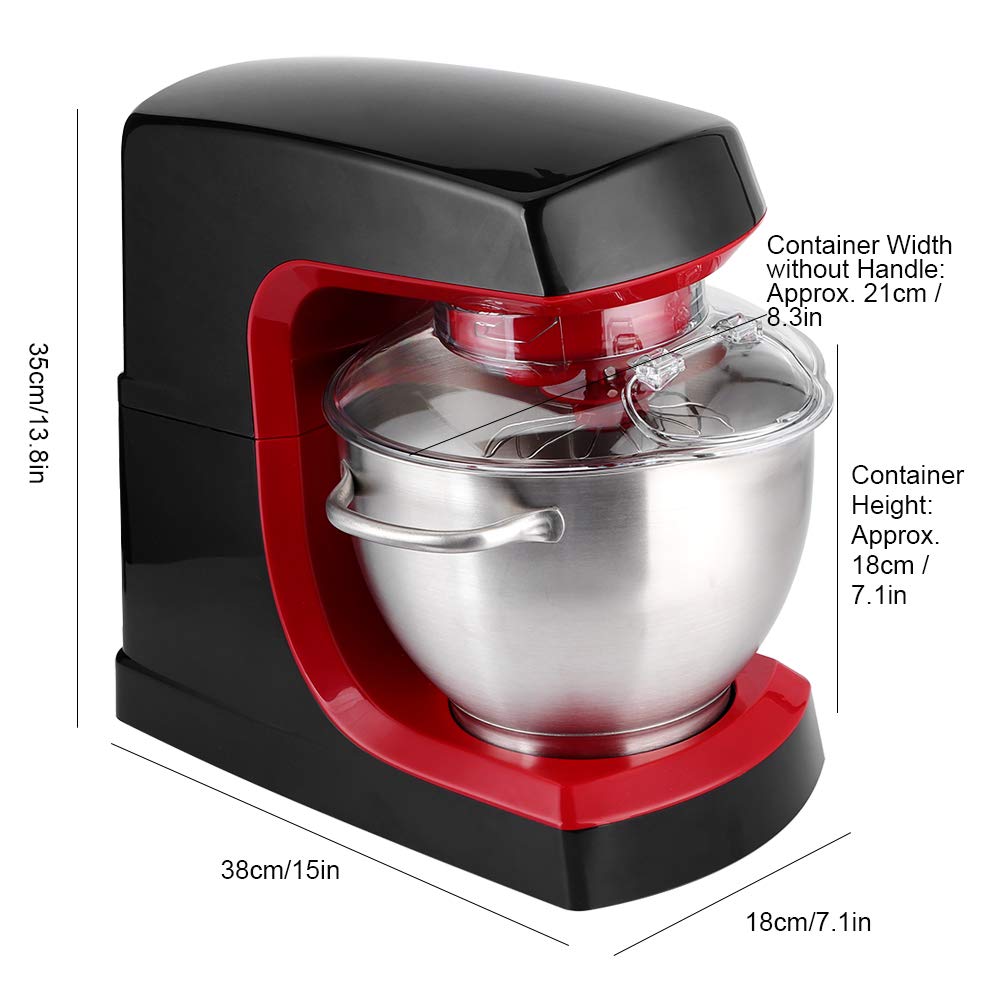 Fdit Impastatrice Elettrica, Mixer da a Testa Inclinabile, Motore da 1200 W