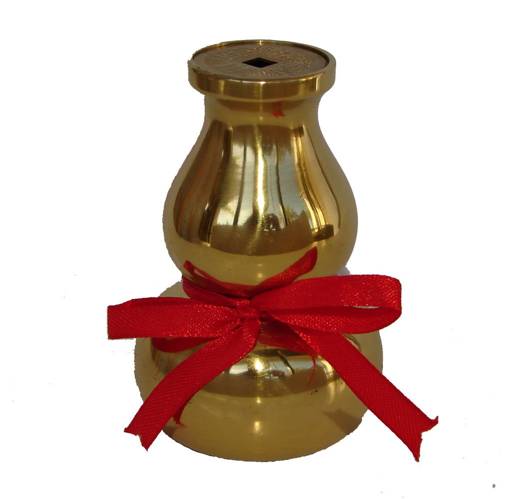 Feng Shui Import2.5" Polished Brass Wu Lou, Wu Lou