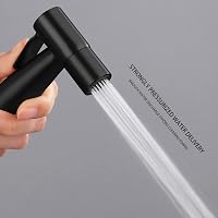 LOSCHEN Bidet Kézi Zuhanyfej Rozsdamentes Acél Fekete WC Bidé Spray 3