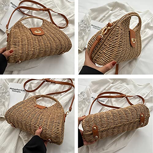 Bolso Tote de Paja Mini para Mujer miniatura 6