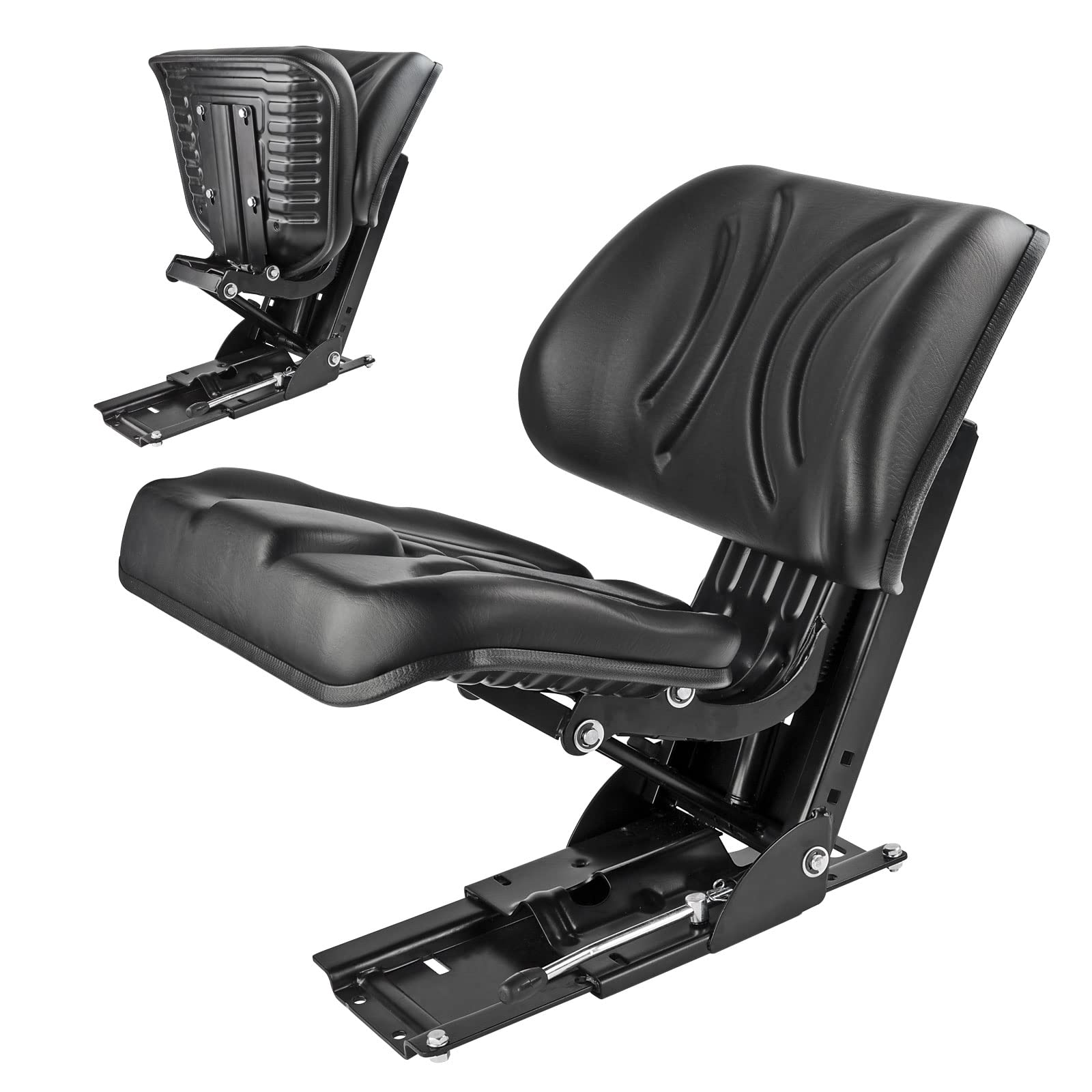 DEMA Traktorsitz Star 13DS mit klappbarem Sitzkissen, ergonomischer Schlepper Sitz, Traktor Fahrersitz, komfortabler Klappsitz für Traktor, Schlepper und Gabelstapler, robust und langlebig